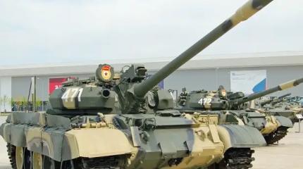 В зоне СВО замечены Т-55АМ с "бровями Ильича", способные бить ракетами