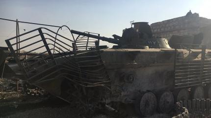 Курдская военная база подорвана на севере Сирии Курдская военная база подорвана на севере Сирии