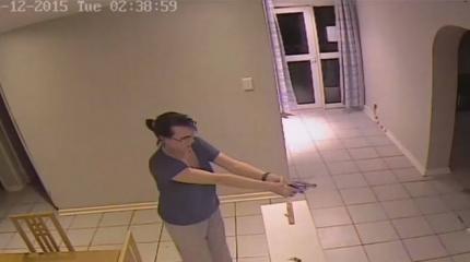 Вооруженная девушка прогнала преступников, пробравшихся в ее дом Вооруженная девушка прогнала преступников, пробравшихся в ее дом