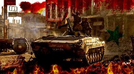 Армия Асада встретила боевиков гранатометным огнем под прикрытием БМП-1 Армия Асада встретила боевиков гранатометным огнем под прикрытием БМП-1