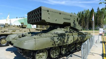 Наводит ужас на украинский Генштаб: тяжелая огнеметная система ТОС-1А "Солнцепек"