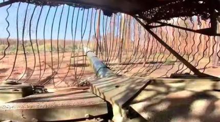 Т-90М "Прорыв" уничтожил пункт управления БПЛА
