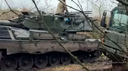 ВСУ в спешке перебросили "голые" танки Leopard 1 в Сумскую область ВСУ в спешке перебросили "голые" танки Leopard 1 в Сумскую область