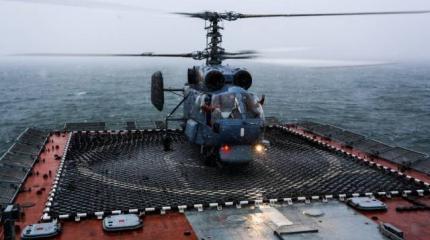 Вертолеты БФ садились на налубу «Сообразительного» Вертолеты БФ садились на налубу «Сообразительного»