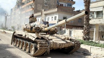 Бойцы Асада с помощью «Шилок» и Т-72 закрепились на границе с Ливаном Бойцы Асада с помощью «Шилок» и Т-72 закрепились на границе с Ливаном