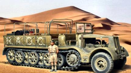 Тяжелый полугусеничный тягач Sd.Kfz. 9