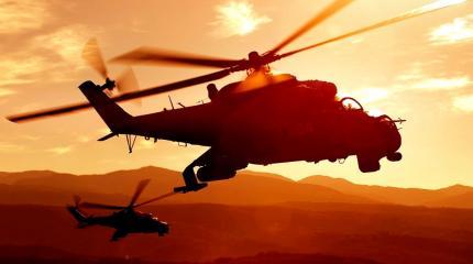 Российские вертолеты Ми-35 и Ка-52 попали под удар на базе Шайрат Российские вертолеты Ми-35 и Ка-52 попали под удар на базе Шайрат