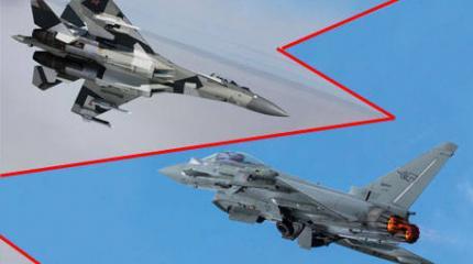 Су-35 против Eurofighter Typhoon: дуэль на виражах