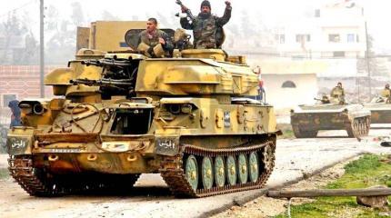 Сирийская армия «перепахала» горы к северо-востоку от Пальмиры Сирийская армия «перепахала» горы к северо-востоку от Пальмиры
