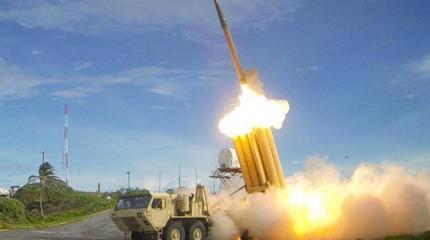 ЗРК THAAD идет на перехват ЗРС С-400