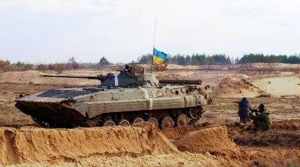 Тактические учения механизированных взводов ВСУ