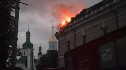 Третий удар возмездия: Киев в дыму и огне, город накрыли двумя волнами