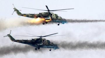 Российские вертолеты вспахали землю под ногами ИГИЛ