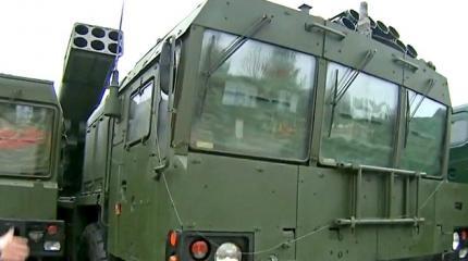Демонстрация новейшей РСЗО «Ураган-1М» на Лужском полигоне Демонстрация новейшей РСЗО «Ураган-1М» на Лужском полигоне