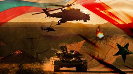 Русские вертолеты прикрыли танки Асада у гор Пальмиры Русские вертолеты прикрыли танки Асада у гор Пальмиры