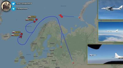 Пара Ту-160 отработала учебный удар по Великобритании