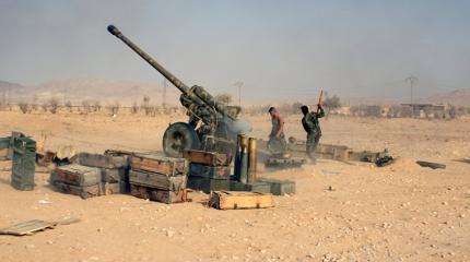 Сирийская артиллерия «утюжит» террористов в провинции Хомс Сирийская артиллерия «утюжит» террористов в провинции Хомс