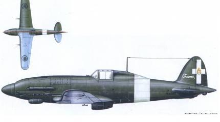 Опытные истребители Macchi M.C.205N Orione. Италия Опытные истребители Macchi M.C.205N Orione. Италия