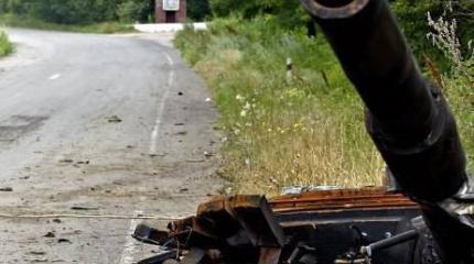 Партизаны атаковали блокпост карателей в Славянске Партизаны атаковали блокпост карателей в Славянске