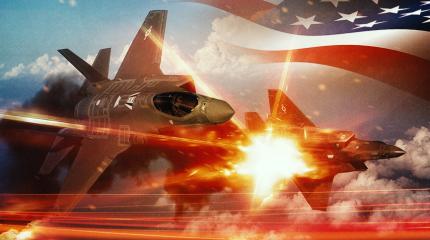F-35 охватило огнём прямо во время полёта F-35 охватило огнём прямо во время полёта