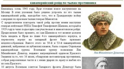 Рейд группы Доватора