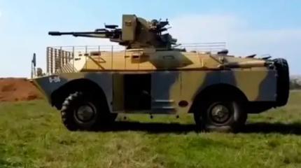 Впервые представлен "Ловец" беспилотников на базе БРДМ-2 с ЗУ-23-2