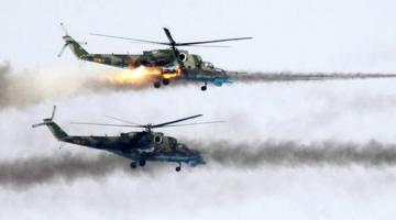 Боевые вертолеты ВКС "перемалывают" боевиков в Дарайском котле