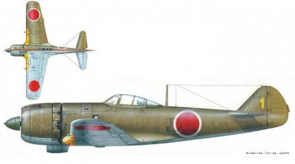 Опытный истребитель Tachikawa (Nakajima) Ki-106. Япония Опытный истребитель Tachikawa (Nakajima) Ki-106. Япония
