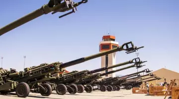 Выставка трофейного оружия НАТО: «Три топора» М777