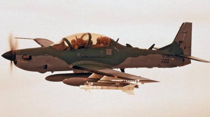 Боевое применение турбовинтовых штурмовиков EMB-314 Super Tucano