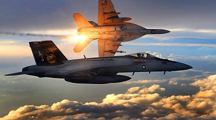 Американские FA-18 попытались помешать российским ВКС в Сирии Американские FA-18 попытались помешать российским ВКС в Сирии