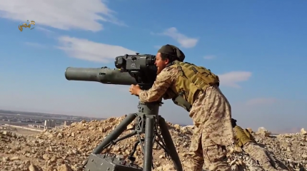 Сирийские бойцы опубликовали видео подрыва боевиков ракетой TOW Сирийские бойцы опубликовали видео подрыва боевиков ракетой TOW