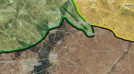 Щит Евфрата пытается отсечь курдов от Аль-Баба с востока