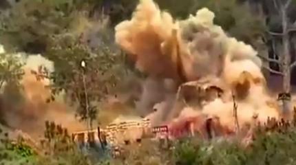 Индия разнесла в щепки позиции Пакистана, сняв это на видео