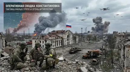 Штурм Константиновки: как малые штурмовые группы и дроны меняют тактику городских боёв