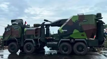 Во Вьетнаме представили 152-мм САУ с вращающейся башней на базе КамАЗа-6560