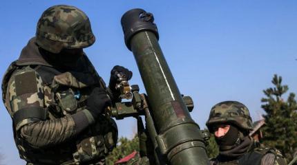 Укронацисты трижды обстреляли позиции Народной милиции Укронацисты трижды обстреляли позиции Народной милиции