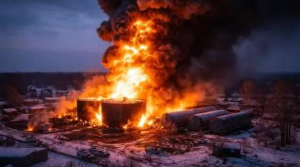 Огненное облако: ВС РФ нанесли удар по Украине сверхмощным БПЛА