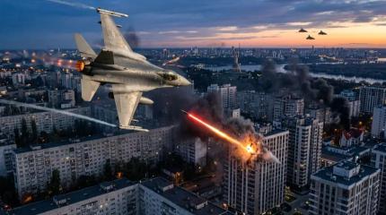 Кровавое фиаско: украинский истребитель F-16 ударил по жилому центру Киева