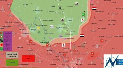 Бои за поселок Маан в сирийской провинции Хама