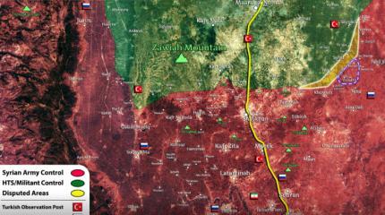 Последствия тяжелых боев в Идлибе: опубликована новая карта расстановки сил