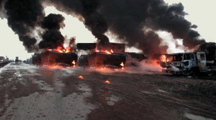 Запорожские партизаны вновь разгромили вражескую автоколонну Запорожские партизаны вновь разгромили вражескую автоколонну