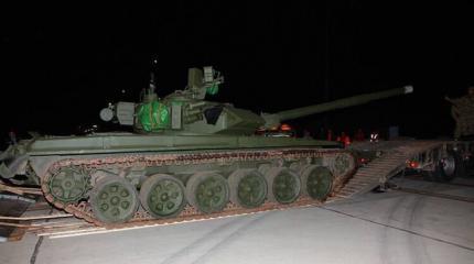 Призовой танк, выигранный на соревнованиях в России, доставлен в Армению Призовой танк, выигранный на соревнованиях в России, доставлен в Армению