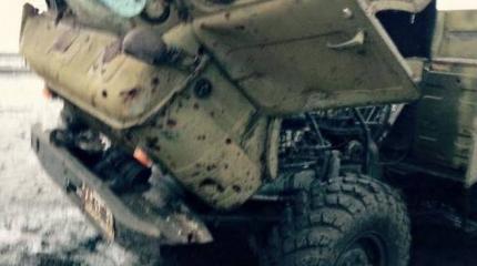 Колонна ВСН была накрыта артиллерией под Донецком