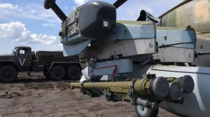 Ракета "Игла-В" вертолета Ка-52 разнесла на части украинский БПЛА Ракета "Игла-В" вертолета Ка-52 разнесла на части украинский БПЛА