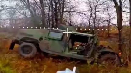 Появилось видео уничтожения небольшой колонны из двух американских Humvee