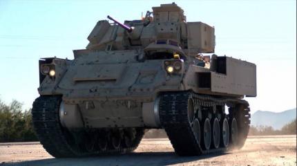 БМП M2 Bradley с гидропневматической подвеской