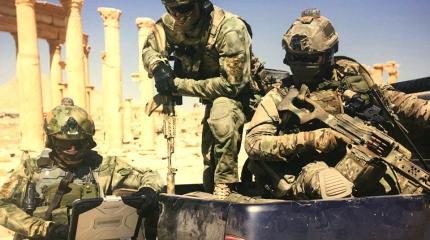 Уникальные фотографии действия Сил специальных операций РФ в Пальмире Уникальные фотографии действия Сил специальных операций РФ в Пальмире