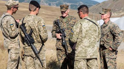 Украинские морпехи на учениях НАТО «Agile Spirit — 2016» выглядели дикарями Украинские морпехи на учениях НАТО «Agile Spirit — 2016» выглядели дикарями