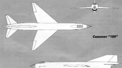Проект ударного самолёта «100» (Ту-100) (Россия) Проект ударного самолёта «100» (Ту-100) (Россия)